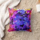 多くの顔... クッション (ブランケット)