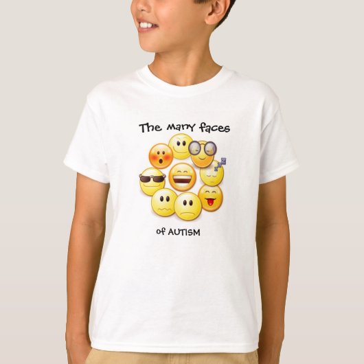 多くの顔 Tシャツ (正面)