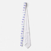 多くの馬(青) ネクタイ (裏面)