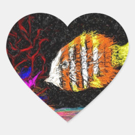 多くの魚の一つ ハートシール