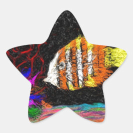 多くの魚の一つ 星シール