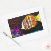 多くの魚の一つ 長方形シール (封筒)