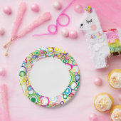 多くの鮮明な円 ペーパープレート (パーティー)