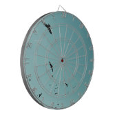 多くの鳥とコントレイル ダーツボード (正面左)