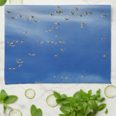 多くの鳥 キッチンタオル (折り畳み)