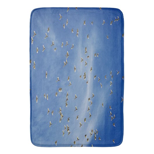 多くの鳥 バスマット (正面縦)