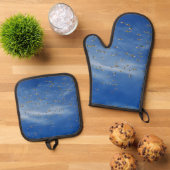 多くの鳥 鍋つかみ&鍋敷きセット (トップダウン)