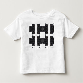 多くの黒猫のティー トドラーTシャツ
