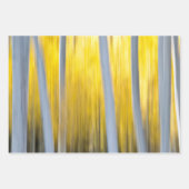 多くの《植物》アスペンの木 ラッピングペーパーシート (正面)