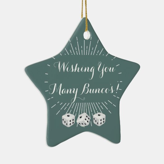 多くのBuncosを望みます セラミックオーナメント (右)