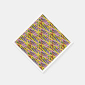 多くのcoを持つ非常にカラフルのパター違うン スタンダードカクテルナプキン (角)