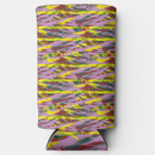 多くのcoを持つ非常にカラフルのパター違うン スリム缶クーラー (正面)