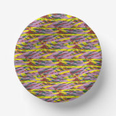 多くのcoを持つ非常にカラフルのパター違うン ペーパーボウル (正面)