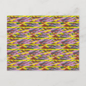 多くのcoを持つ非常にカラフルのパター違うン ポストカード (裏面)