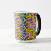 多くのcoを持つ非常にカラフルのパター違うン モーフィングマグカップ (正面右)