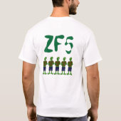 多くのZF5 Zs (逆像) Tシャツ (裏面)