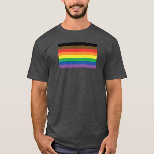 多くはより多くのプライドの虹カスタマイズ可能なLGBTを着色します Tシャツ (正面)