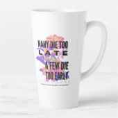 多くは死ぬが早すぎる。ニーチェ カフェラテマグ (右)