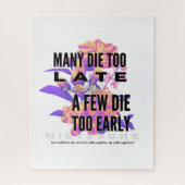 多くは死ぬが早すぎる。ニーチェ ジグソーパズル (縦)