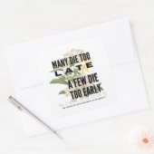 多くは死ぬが早すぎる。ニーチェ スクエアシール (封筒)