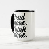 多くをもっと考えます読んで下さい マグカップ (正面左)