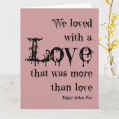 多くをより愛しますエドガー・アラン・ポーの引用文は愛して下さい カード (黄色い花)