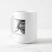 多くを引いて下さい! コーヒーマグカップ (正面左)