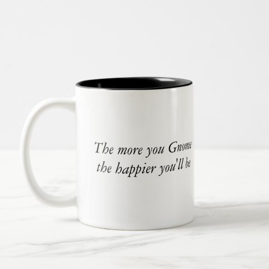 多く格言(マグが)より幸せである ツートーンマグカップ (左)