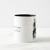 多く格言(マグが)より幸せである ツートーンマグカップ (中央)