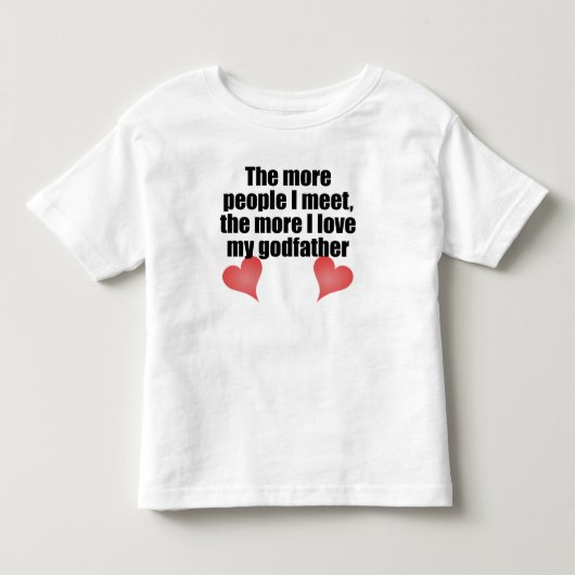 多くI愛私の教父 トドラーTシャツ (正面)