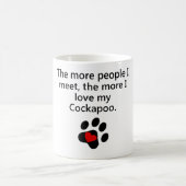 多くI愛私のCockapoo コーヒーマグカップ (中央)