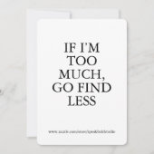 多すぎる？良い。- Sassy カスタム Girl Power Card シーズンカード (正面)