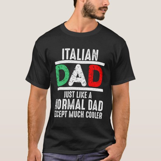 多イタリアンくのプールを除く通常のパパと同じパパ Tシャツ (正面)