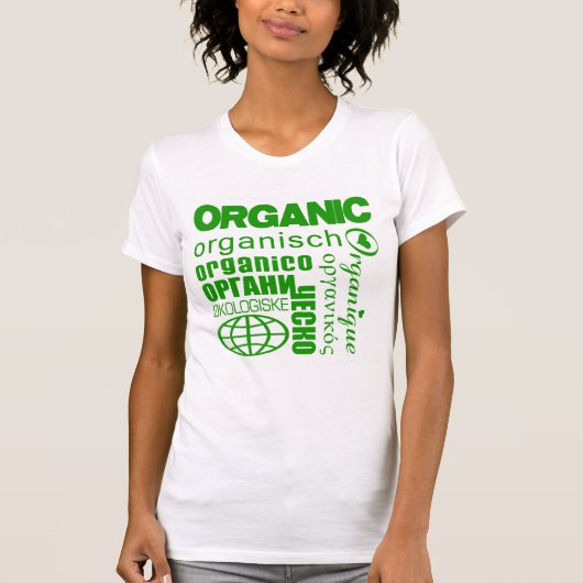 多オーガニック言語のシャツ Tシャツ (正面)