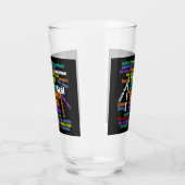 多カラフルくの言語のワードアート応援 タンブラーグラス (右)