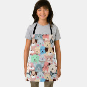 多カラフル犬デザイン エプロン (インサイチュ)