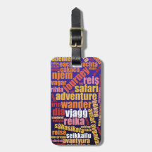 多カラフル言語での旅Word Cloud