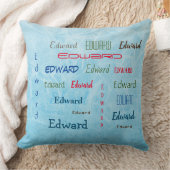 多パーソナライズされた名カスタム クッション (ブランケット)