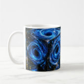 多元宇宙の奥行き - 無限の肖像 コーヒーマグカップ (左)