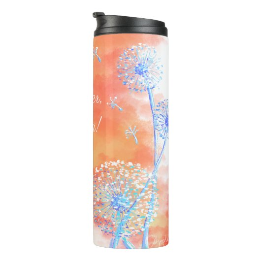 多分その水、多分そのウォッカのタンポポ雲 タンブラー (回転右)