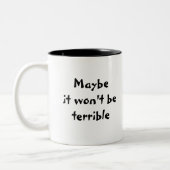 多分それはひどいマグではないです ツートーンマグカップ (左)