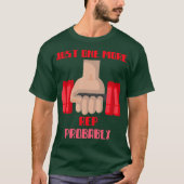 多分もう1回だけトレーニング 筋トレジョーク Tシャツ (正面)