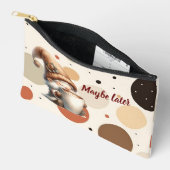 "多分もっと後"幸せな格言飲みコーヒーアクセサー アクセサリーポーチ (見開き)