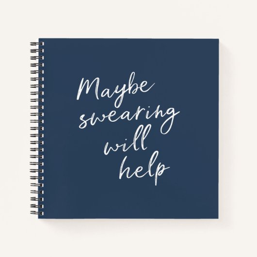 多分ウィル生意気な救済スナーキーなことわざ文字 ノートブック (正面)