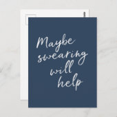 多分ウィル生意気な救済スナーキーなことわざ文字 ポストカード (正面/裏面)