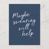 多分ウィル生意気な救済スナーキーなことわざ文字 ポストカード (正面)