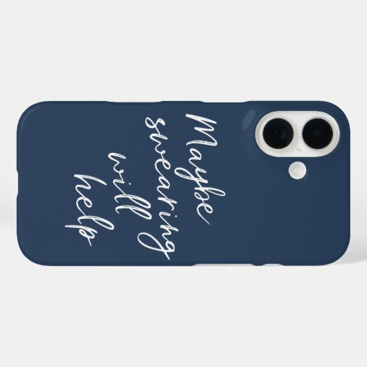 多分ウィル生意気な救済スナーキーなことわざ文字 Case-Mate iPhoneケース (裏面 (横))