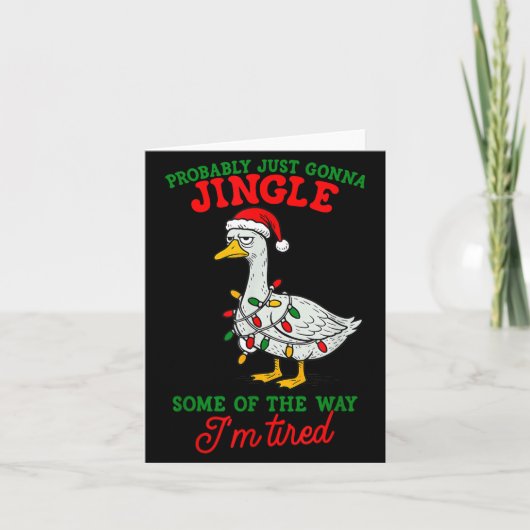 多分クリスマスはただベルの音を鳴らすだけだろう カード (正面)