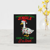 多分クリスマスはただベルの音を鳴らすだけだろう カード (黄色い花)