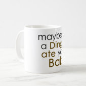 多分ディンゴ食べのベビー コーヒーマグカップ (正面左)